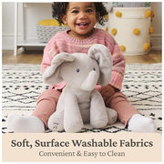 GUND Baby Flappy Elephant 12-Inch Interactive Animated Musical Baby Toy | Talking Elephant with Movements, Musical Toy Teaches Cause-and-Effect and Sings, Promotes Self-Soothing and Tactile Play