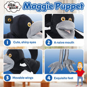 Steve and Maggie Plush Toy, Maggie Hand Puppet for Kids 1+, Small