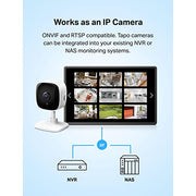 Tapo 1080P Indoor Security Camera, Baby Monitor, Dog Camera, Wired, C100 | Motion Detection, 2-Way Audio, Siren, Night Vision, Cloud & SD Card Storage, Works w/Alexa & Google Home