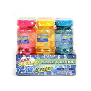 Sunny Days Maxx Bubbles 6 Pack - 4 oz Bottles, 6-Hole Wands - Ages 3+ | Plastic Construction, Easy Grip Design, Purified Micro-Filtered Water, Phthalate Free, Party Favors For Kids, 36 Months+