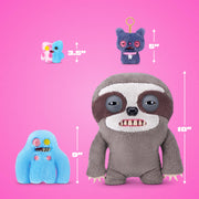 Fuggler Bouquets: 2x9 Inch + 1x3.5 Inch Plush Set (Sasquoosh, Stinkface, Squooshface) by ZURU, Funny Ugly Monster Designs, Unique Gift for Collectors