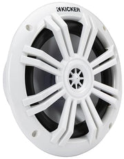 KICKER 51KM604WL KM 6.5" 4Ω LED Marine Coaxial Speakers - Pair