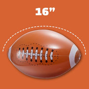 12-Pack Inflatable 16-Inch Footballs for Kids Party Decorations & Favors | Blow-Up Sports-Themed Beach Balls for Game Day & Birthday Supplies and Decorations, Goodie Bag Stuffers