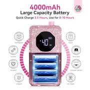 SAVILAND Nail Drill Professional 40000 RPM Cordless for Thick Acrylic Nails