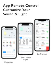 Momcozy Smart Baby Sound Machine with Night Light, White Noise Machine | Toddler Sleep Trainer 34 Soothing Sleep Sounds, Timer, App Remote Control, Egg Light, Personal Sleep Routine Alarm Clock
