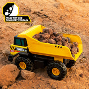 Tonka Steel Classics Mighty Dump Truck - Made with Steel & Sturdy Plastic, Yellow Toy Construction Truck, Boys and Girls, Kids, Toddlers, Ages 3+