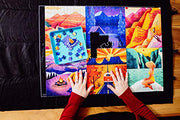 Buffalo Games - Roll-Up Puzzle Mat - Felt Saver Mat, Fits Up to 1500pc | Bigger In-Progress Puzzles, Solid Expandable Core, 3 Velcro Straps, Thick Felt Surface, Puzzle Storage, For Adults