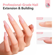 SAVILAND Builder Nail Gel Light Pink 3.5 oz Nail Extensions & Manicure Art | Strong Shaping Power For Nail Extension, Salon&Home DIY, Natural Resin No Odor, High-Gloss Durable, Cures Under U V/LED Lamp