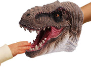Tyrannosaurus Rex Dinosaur Hand Puppet Toy, Dino Figure Puppets | Battle T-Rex Head Party Role Play Games for Kids, Realistic Dinosaur Soft Rubber Bathing Toys for Boys Girls Gift 3-12