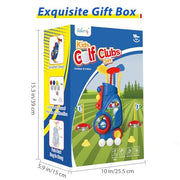 Liberry Toddler Golf Clubs Set Toy for 1 2 3 4 Years Old Boys Girls, Blue | Upgraded Kids Golf Cart, Shoulder Strap Design, Indoor and Outdoor Sports Game, Birthday Gifts for Baby