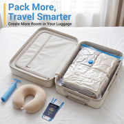 Fygrip 80% Space Saver Vacuum Storage Bags with Hand Pump, 20 Combo | Plastic Packaging Bags, Vacuum Seal Bags for Clothing, Travel Luggage, Blankets, Comforters
