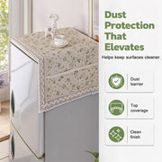 💖LAST DAY SALE!!💖✨Cotton Linen Refrigerator Dust Cover with Pockets