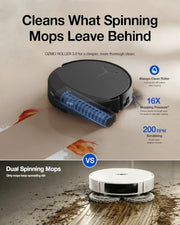 ECOVACS DEEBOT T90 PRO Omni Robot Vacuum and Mop, 30000Pa Blast Suction | TruEdge Instant Self-Cleaning OZMO Roller, PowerBoost Charging, Triple Lift Carpet Care, ZeroTangle for Pet Family,YIKO Agent