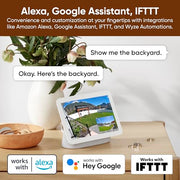 WYZE Duo Cam Pan Indoor/Outdoor IP65 2K 360° Pan/Tilt Smart Home Security Camera with Color Night Vision, Compatible with Alexa & Google Assistant, White