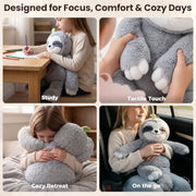 Mewaii Weighted Stuffed Animals Sloth Plush, Heatable Coolable, 4 lb, 20in | Mom's Choice Award, Microwaveable Inner Pad, Huggable Sloth Plushies, Cozy Gift for Kids & Adults