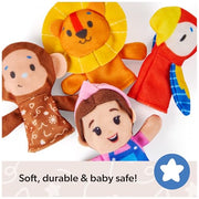 Ms. Rachel Zoo Friends Finger Puppets, 4-Pack with Lion, Monkey & Parrot | Four Soft Plush Animal Finger Puppets, Inspires Creative Storytelling, Baby Toys For Girls And Boys Ages 3+ Months