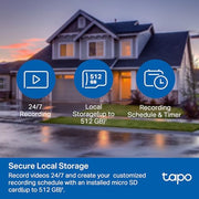 TP-Link Tapo 1080P Outdoor Wired Pan/Tilt Security Camera, C500 | 360° View, Motion Tracking, Works with Alexa & Google Home, Night Vision, Free AI Detection, Cloud & SD Card Storage