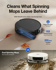 ECOVACS DEEBOT T90 PRO Omni Robot Vacuum and Mop, 30000Pa Blast Suction | TruEdge Instant Self-Cleaning OZMO Roller, PowerBoost Charging, Triple Lift Carpet Care, ZeroTangle for Pet Family,YIKO Agent