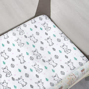 Pack and Play Sheets, 2 Pack Mini Crib Sheets, Stretchy Playard Fitted Sheet, Compatible with Graco Pack n Play, Soft and Breathable Material, Stars & Bunny
