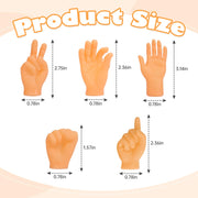 30 pcs Tiny Hands Finger Puppets, Mini Hands Little Small Hands mini Thing Gag Performance Funny Fingers for Puppet Show Gifts Classroom Prizes Party Favors for Kids (7 Styles)