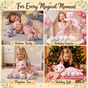 gnomantic Cat Stuffed Animals with Babies Inside, Mommy Toy for Kids