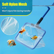 AQUANEAT Aquarium Fish Net, Small Fish Tank Cleaning Net, Food Wastes Skimmer for Small Ponds and Pools