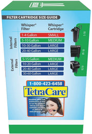 Tetra Whisper Bio-Bag Medium Filter Cartridges for Aquariums, 3 Count | Ready to Use, Fits Tetra Whisper Fish Tank Filters 5-10 Gal, PF-10, IQ 10, Replace Monthly