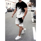 👕 LIMITED-TIME 49% OFF! 💥 Men's Summer Dynamic Print Casual Set – 3D Brushstroke, Soft Fabric, Ergonomic Fit ✨