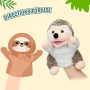 Easfan Hedgehog Hand Puppet with Movable Mouth Plush Toy Gift for Kids 10" | Interactive storytelling, cute stuffed animal, creativity imagination, easter christmas birthday holiday gift, for toddlers