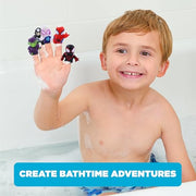 Ginsey Spidey and His Amazing Friends 5 Piece Finger Puppet Set - Bath Toys, Party Favors, 1.0 Count, 0.145 pounds