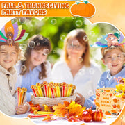 Fall Mini Bubbles Party Favors for Kids 20-64Pack, Thanksgiving Toys Gifts Prizes Games for Toddlers, Autumn Friendsgiving Goody Treat Bag Stuffers Supplies School Candy Basket Filler Stuff