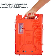 Hot Wheels Track Builder Unlimited Fuel Can Stunt Box Playset & Car | Portable Track Set in a Container that Looks like a Gas Can, 14 Component Parts & 1:64 Scale Toy Vehicle​​