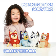 Bingo & Bluey Plush Toys 2-Pack, Soft Deluxe Fabric, Embroidered | Cuddly stuffed animals for show time, story time, or naps; Bluey toys for preschoolers and fans ages 3+