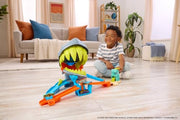 Hot Wheels City Shark Chomp Beach Playset & 1:64 Scale Toy Car | 1:64 Scale Die-Cast Vehicle & Track Set, 2 Ways to Play, Knock Out the Shark or Get Eaten