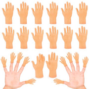 30 Pcs Tiny Finger Hands, Mini Fingers Funny Hand Puppets for Parties | Miniature small hands for finger puppet shows, gag performances, cute little hand fingers, party favors and novelty fun