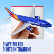 Daron Southwest Single Plane Die-cast Toy Model Airplane | Officially licensed, highly detailed, made for ages 3 and up, rolling wheels, no assembly required, includes plastic parts