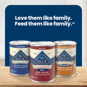Blue Buffalo Homestyle Recipe Variety Pack Wet Dog Food, 12.5 oz, 6 ct | Chicken & Beef Dinner (3 of Each), No Chicken By-Product, Corn, Wheat, or Soy
