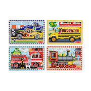 Melissa & Doug 4-in-1 Wooden Vehicle Jigsaw Puzzle 48-Piece Set