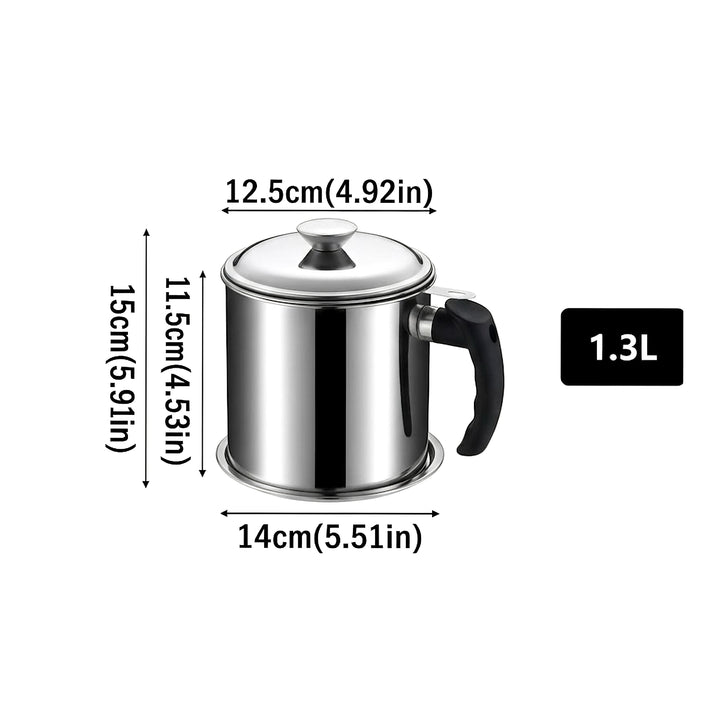 Stainless Steel Oil Strainer Pot