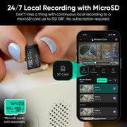 WYZE Window Camera, WiFi Indoor Security Cam, Anti-Glare Color Night Vision