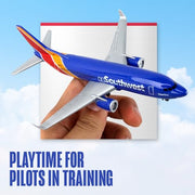 Daron Southwest Single Plane Die-cast Toy Model Airplane | Officially licensed, highly detailed, made for ages 3 and up, rolling wheels, no assembly required, includes plastic parts
