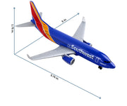 Daron Southwest Single Plane Die-cast Toy Model Airplane | Officially licensed, highly detailed, made for ages 3 and up, rolling wheels, no assembly required, includes plastic parts
