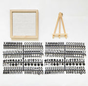 Premium Wooden Felt Letter Board with Stand