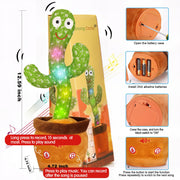 Emoin Talking Cactus Toy, Interactive Toys Dancing Cactus Toy Mimicking Repeating What You Say, Toddler Infant Baby Toys Gifts for 6 7 8 9 10 Month Old Baby Toys for 1 2 3 Year Old Boy Girl
