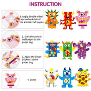 WATINC Hand Puppet Making Kit, Paper Sock Puppet Toys for Kids (Monsters) | 9 Styles, Make Your Own Storytelling & Role Play Crafts, Creative Group Activity, Party Favors & Gifts for Kids Ages 4-8
