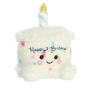 Aurora Palm Pals 5.5" Happy B'Day Cake Adorable Plush | Bean-filled understuffed bodies with collectible personalities