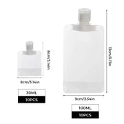 Portable Travel Fluid Dispensing Packing Bag