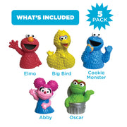 Sesame Street 10 Piece Finger Puppet Set - Educational Party Favors & Bath Toys