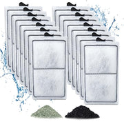 Zuqqony 15 Pack PF-S Filter Cartridges Compatible with Silenstream PF10 Power Filters, Remplacement Aquarium Carbon Cartridge with Zeolite