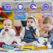 Chuya Baby Teether Toy Chew Toys for Babies 3-24 Months | TV Remote Control Shape Teething Relief for Infants (Black)
